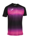 Joma Tiger V Short Sleeve T-Shirt - Black/Pink Fluor