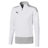 Puma Goal Training 1/4 Zip Top - White/Grey Violet