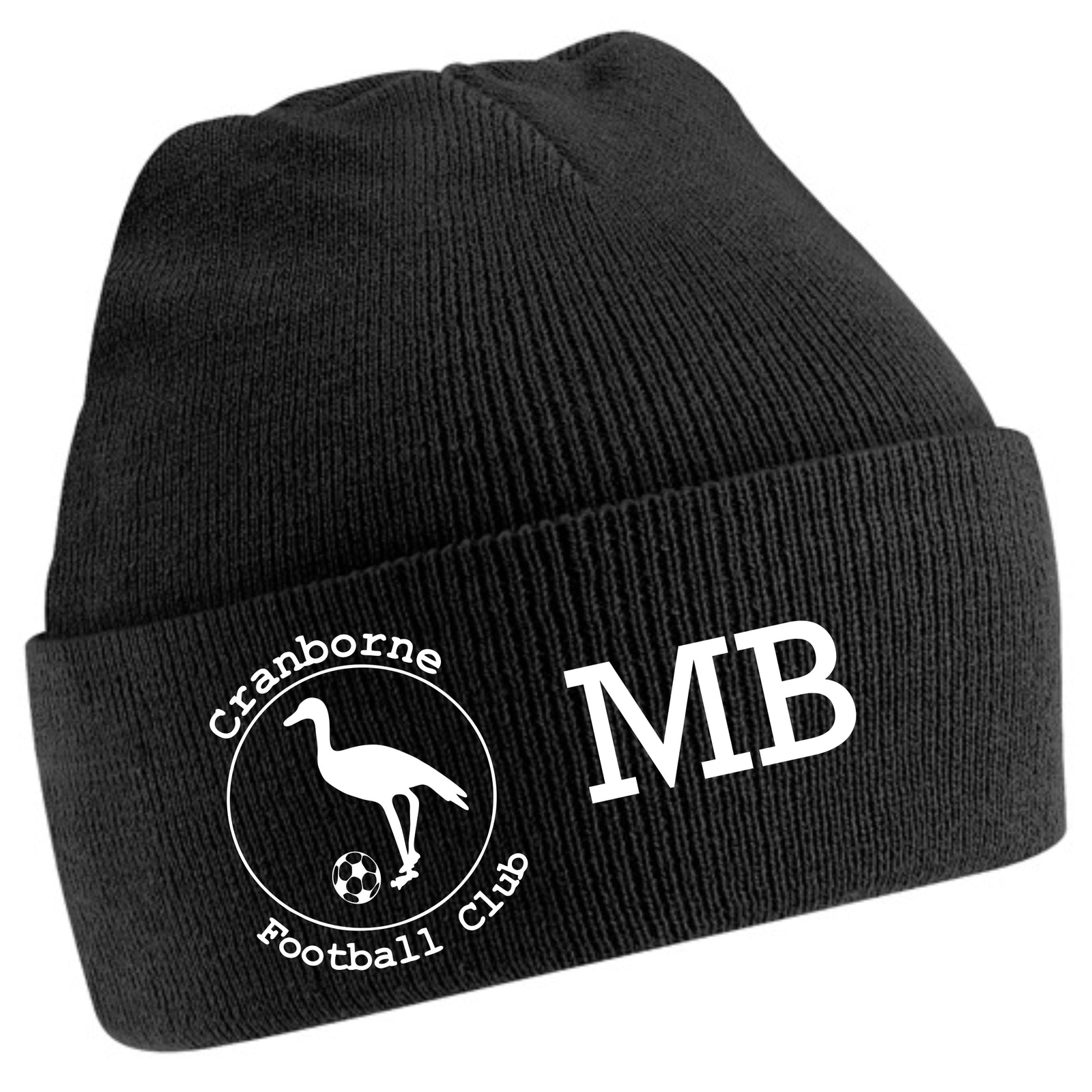 Cranborne FC Cuffed Beanie in Black