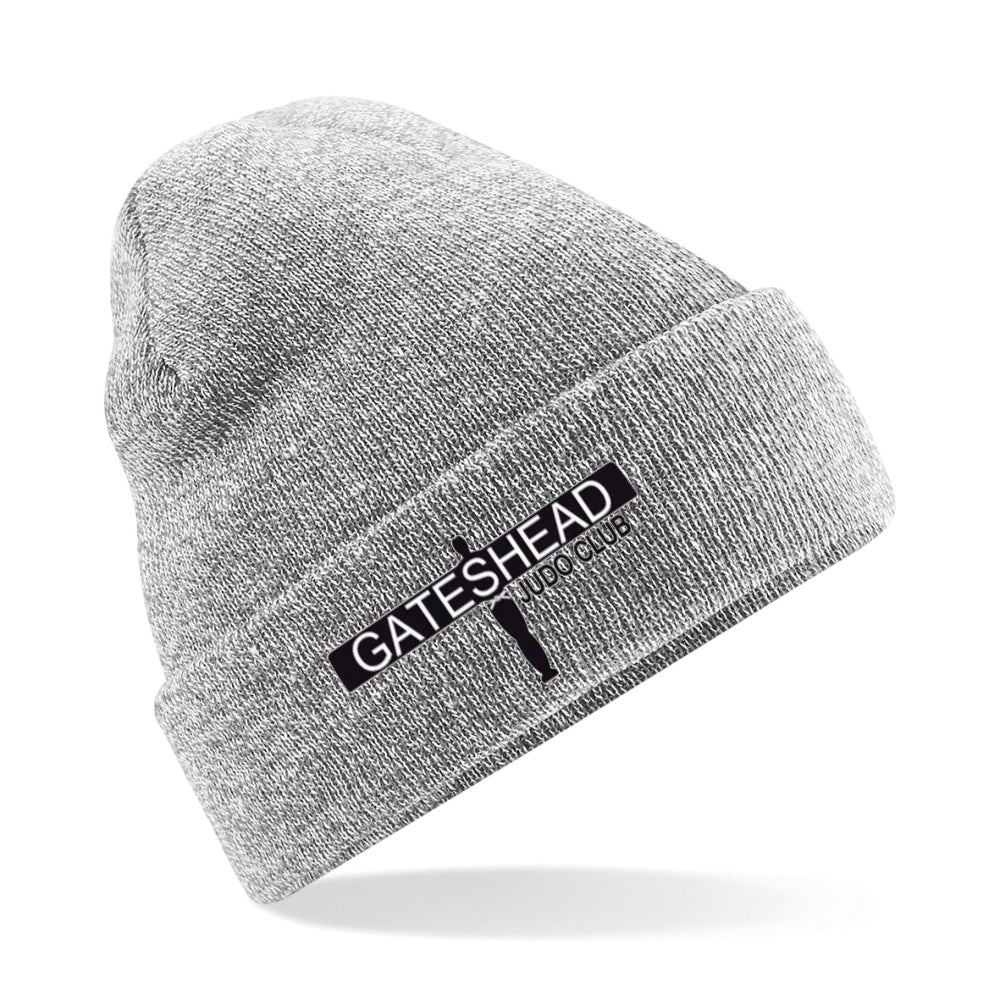 Gateshead Judo Club - Cuffed Beanie - Heather Grey