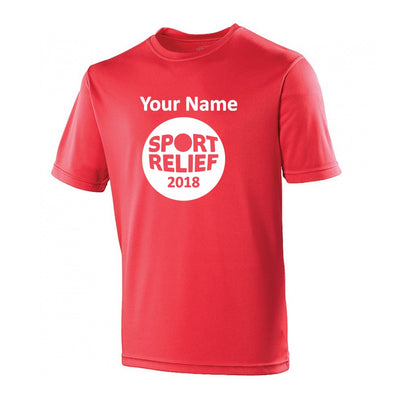Muddy Runners - Sport Relief - T-Shirt - Fire Red (Schools P-Z)