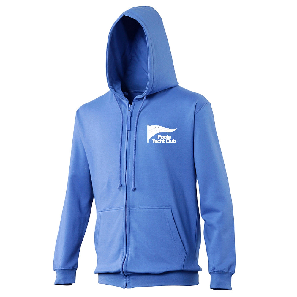 Poole Yacht Club - Youth Zipped Hoody - Royal Blue
