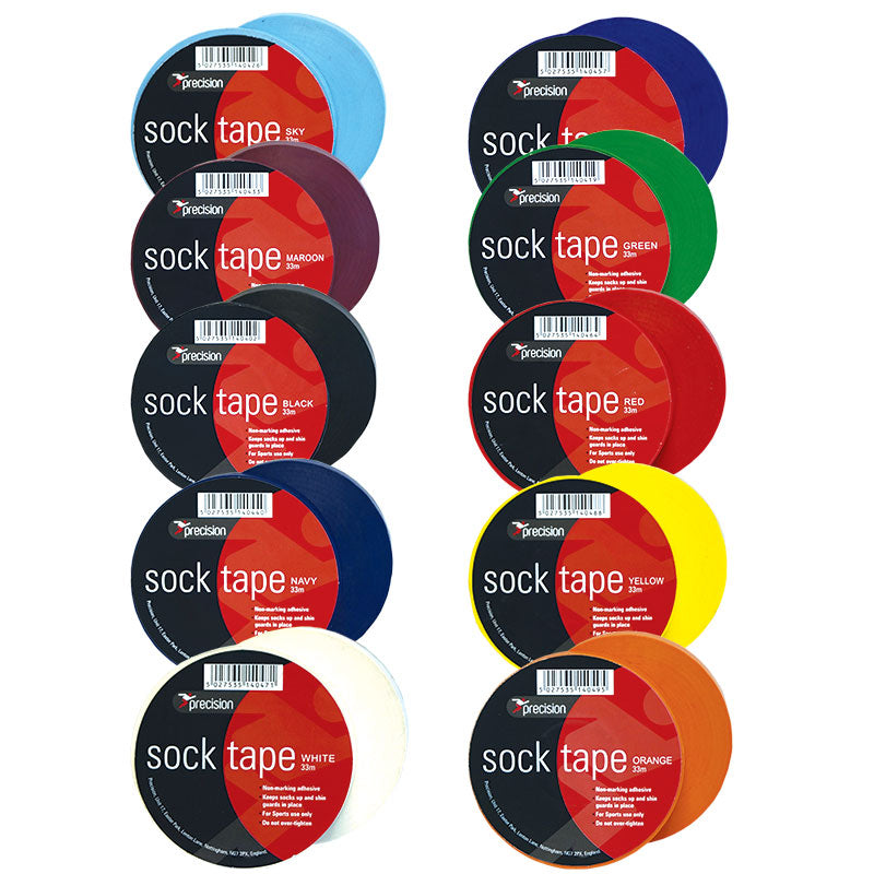 Precision Sock Tape 10 Pack - Black