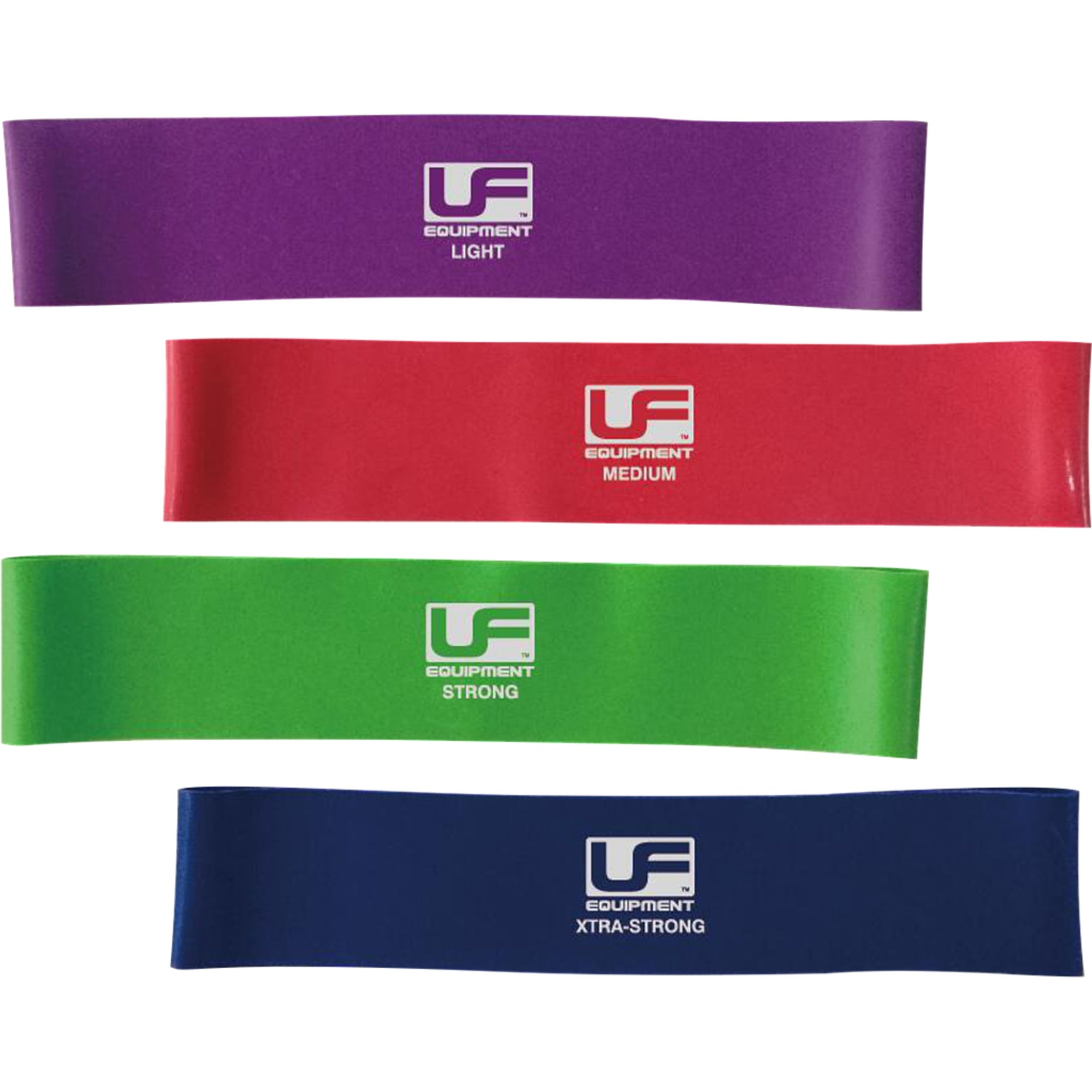 UFA197 UFE Resistance Band Loop 12 inch in light, medium, strong and Xstrong
