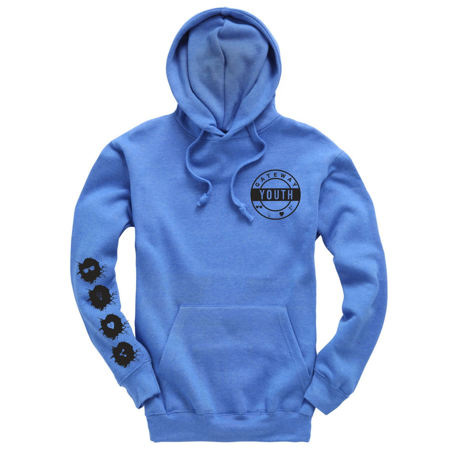 Gateway Youth Hoody - Royal Melange