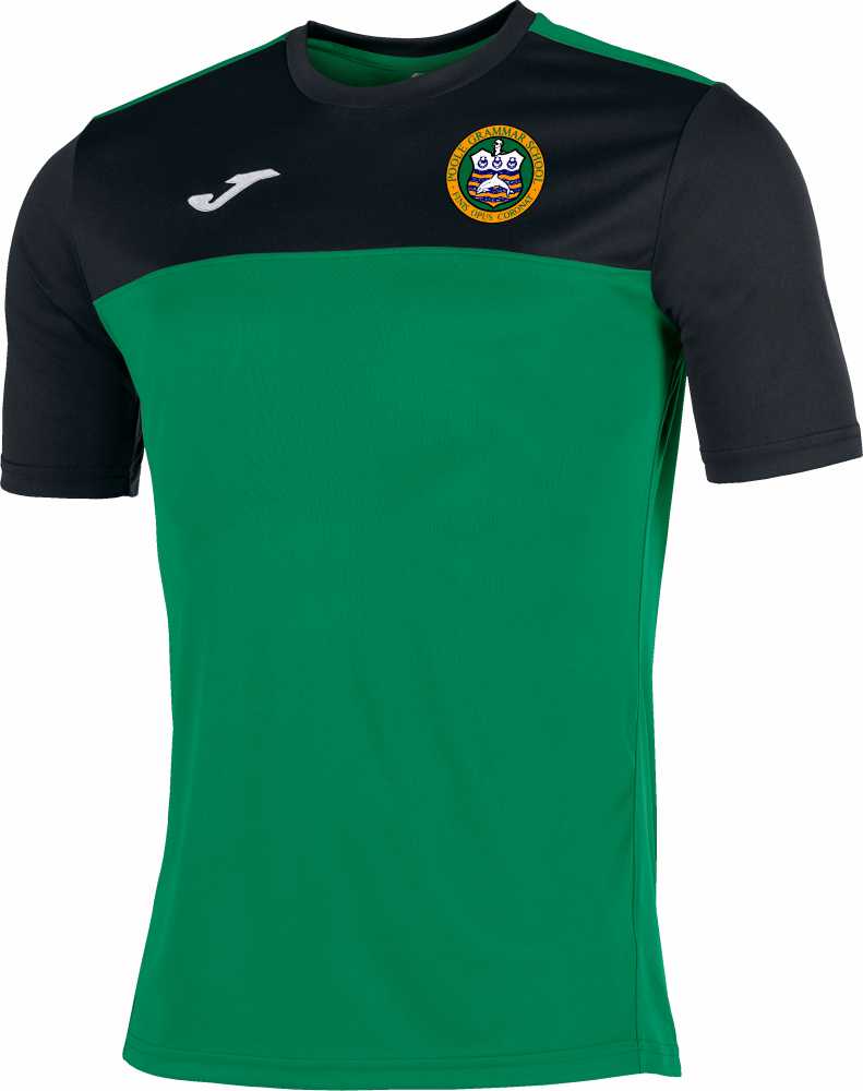 PGS - Joma Winner Short Sleeved T-Shirt - Green Medium/Black