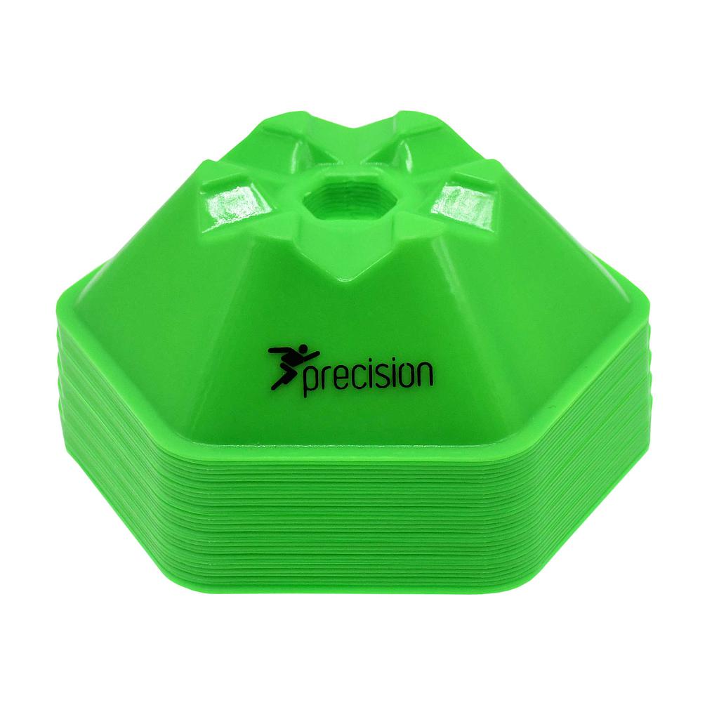 Precision Pro HX Saucer Cones - Fluo Green (Set of 50)