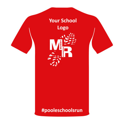 Muddy Runners - Sport Relief - T-Shirt - Fire Red (Schools P-Z)