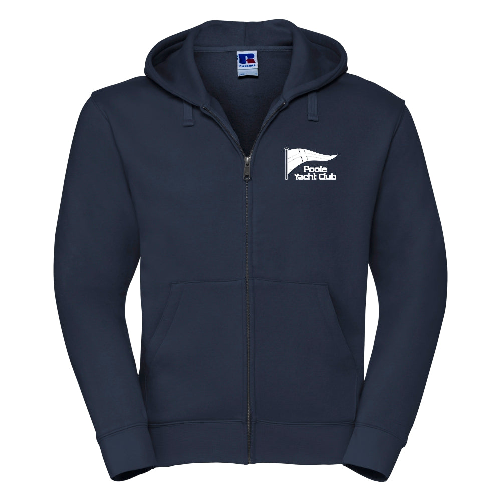 Poole Yacht Club - Adult Zipped Hoody - French Navy
