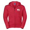 Poole Yacht Club - Adult Zipped Hoody - Red