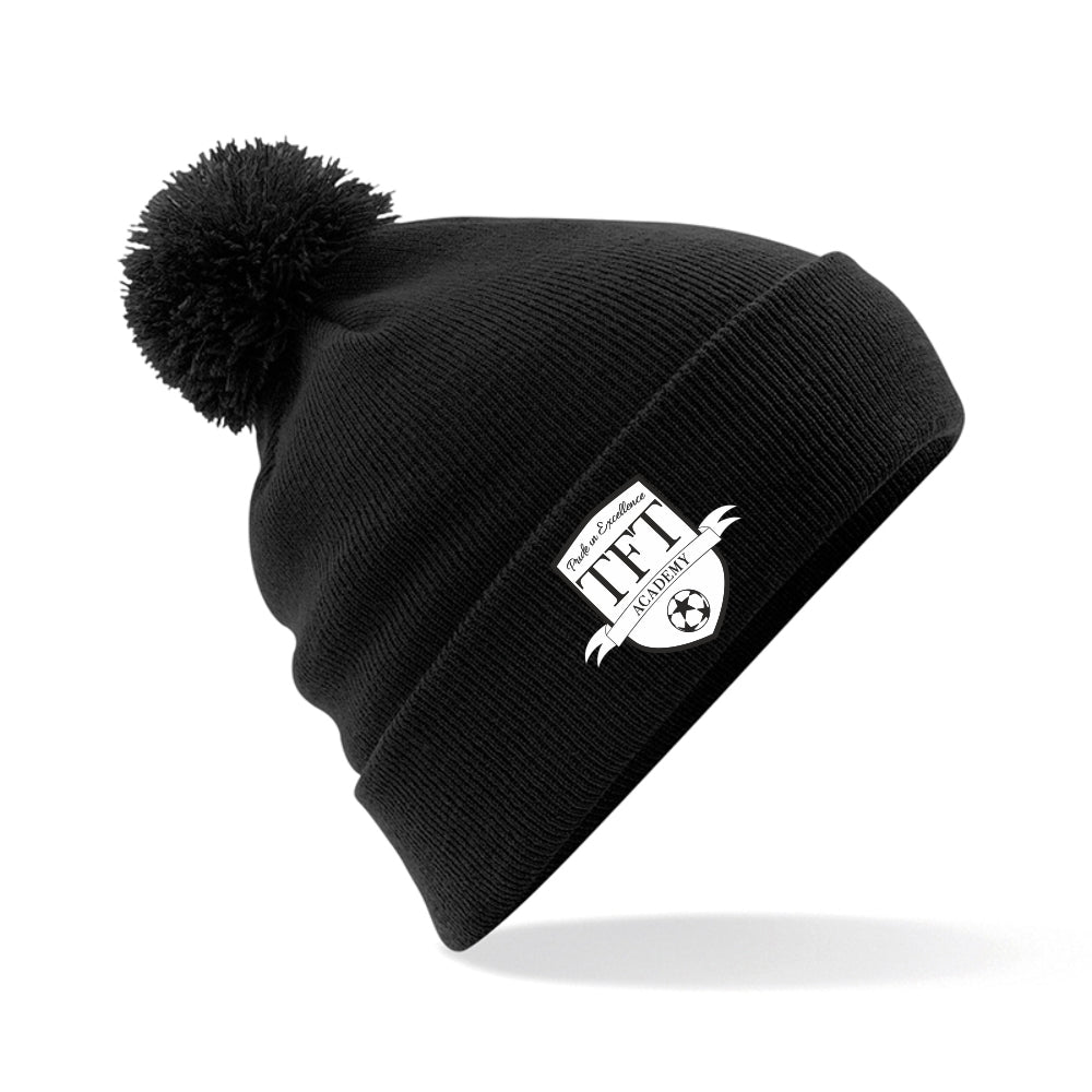 TFT Academy - Bobble Beanie - Black