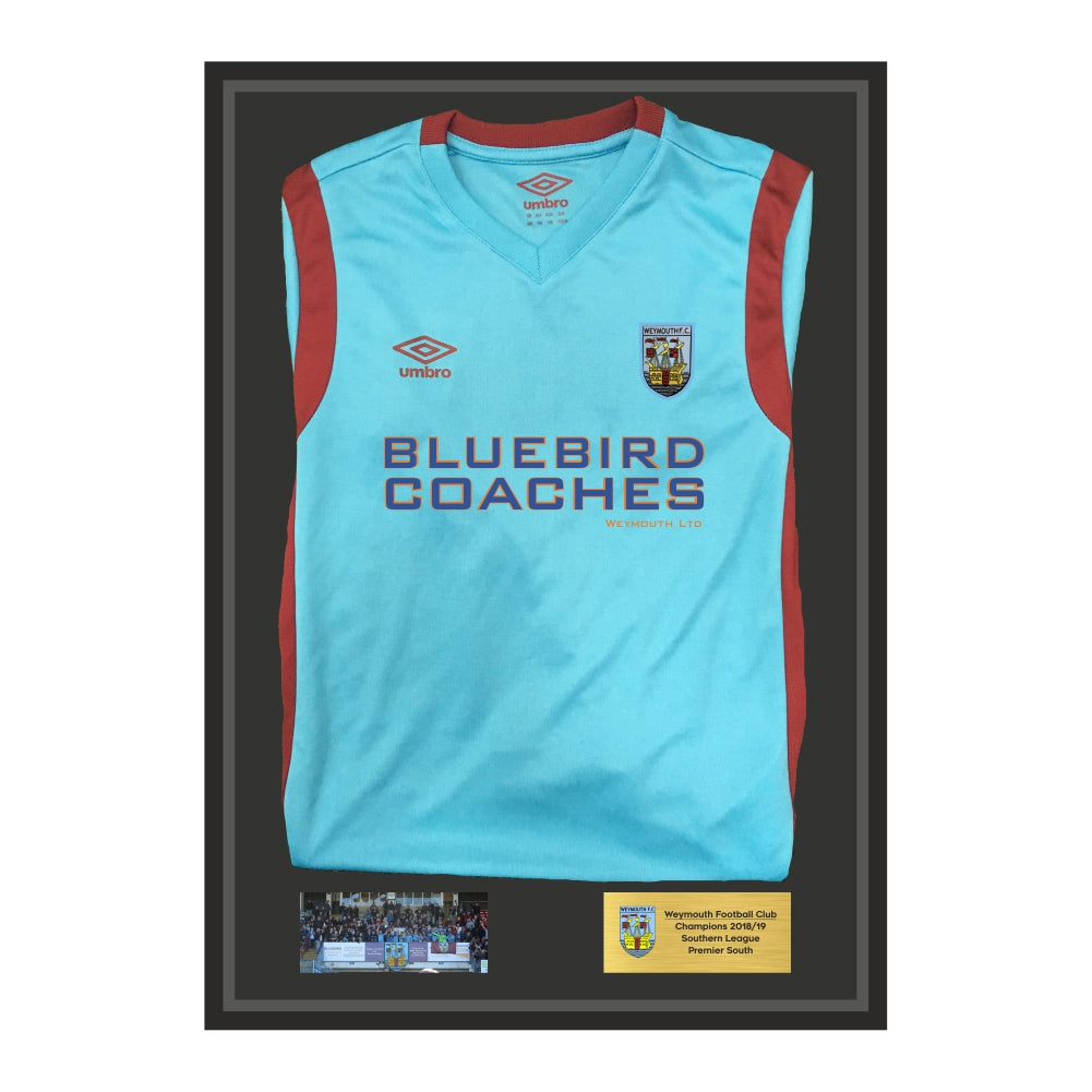 Weymouth Football Club - Framed Champions Shirt - 2018/19